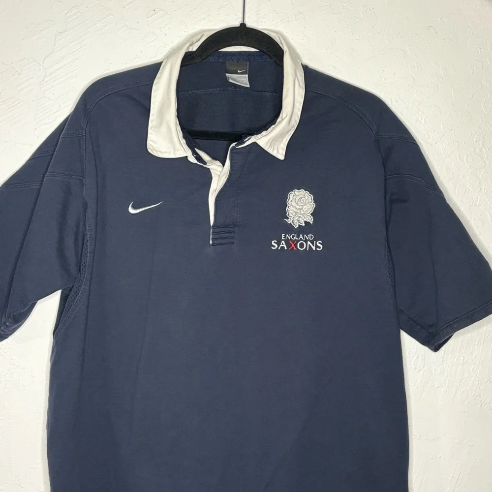 Rare Nike‎ England Saxons Rugby Navy Size XXL Jersey Shirt